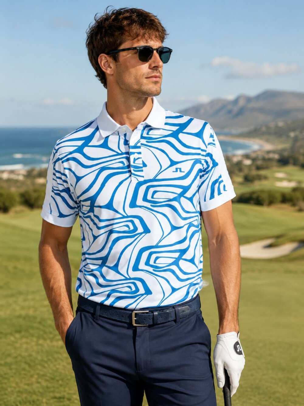 J.Lindeberg Men's Golf Polo Shirt – Size Medium
